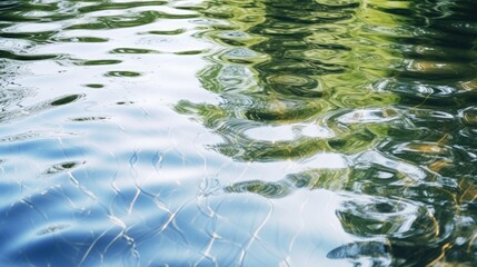 Water surface with reflection 