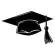 Graduation Cap icon. Graduation university or college cap