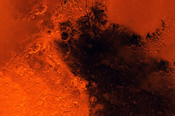 Wall Mural - surface of the planet mars. elements of this image furnished by nasa