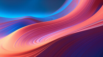 Wall Mural - Abstract colorful wave background.