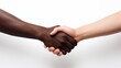 © savvalinka - Handshake of two people. The concept of friendship, business partnership, diversity, volunteering, cooperation.