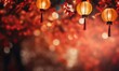 copyspace photography of glowing chinese lantern background