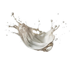 Wall Mural - milk splash isolated on white background transparent background PNG isolated