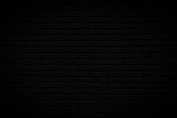 Wall Mural - Abstract Black brick wall texture for background