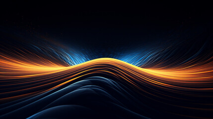 Aufkleber - Mesmerizing Luminous Lines Creating Artistic Patterns Background
