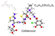 Chemical formula, structural formula and 3D ball-and-stick model of antibiotic cefiderocol