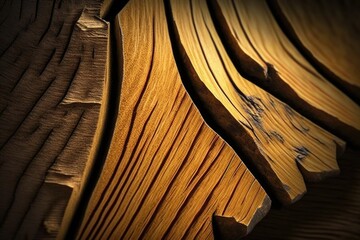 Poster - Wooden background with texture of old book. Shallow depth of field