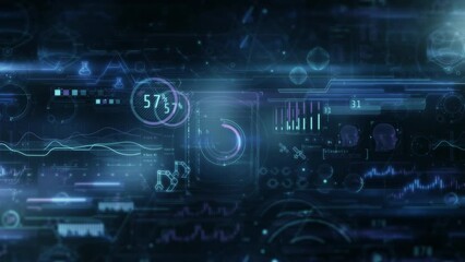 Wall Mural - the process of transferring a large amount of data.