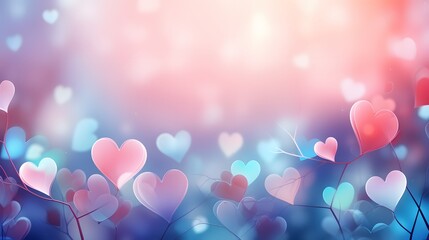 The nature background s color tones appeared blurred with the light and sky shining through the leaves The pastel color tones resembled a multicolored white hearts wallpaper giving off a vin