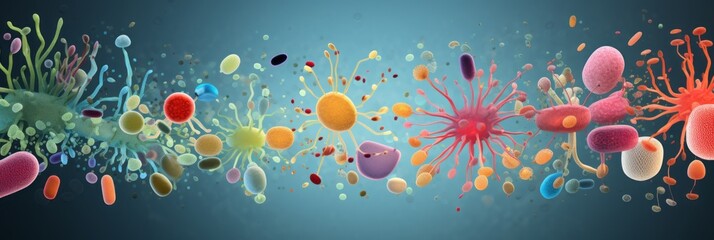 Microorganisms, bacteria and viruses. Biological background