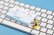 © zhenya - Rowing on the keyboard and returning home train tickets