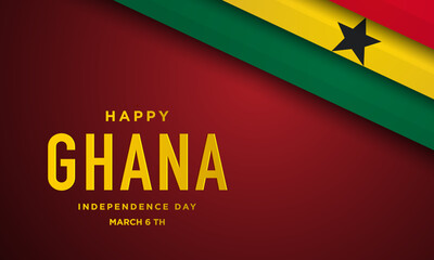 Wall Mural - Ghana independence day background design.