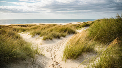 sand dunes on the beach