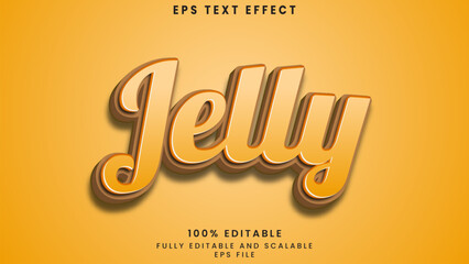 Wall Mural - Jelly editable text effect	