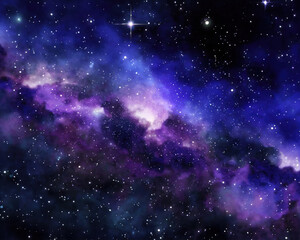 Wall Mural - gorgeous space and twinkling stars background image with nebula gas cloud