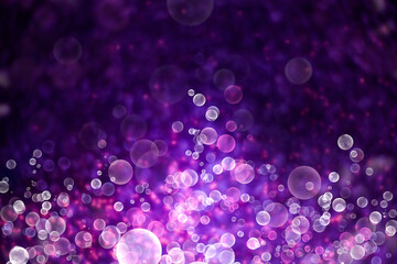 Wall Mural - purple bokeh abstract light background. glitter vintage lights background