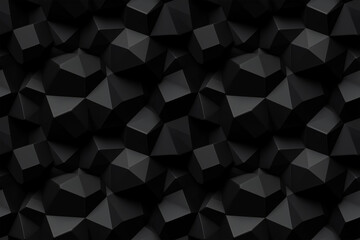 Wall Mural - Black 3D Geometric Seamless Pattern Texture of Floating Spheres and Cylinders Background: Floating spheres and cylinders in 3D space combine to form a futuristic and dynamic design