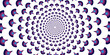 Round pattern with vegetative elements  white background dark blue  object