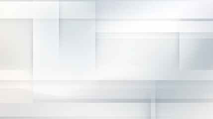 Wall Mural - modern white and light grey square overlapped pattern on background with shadow. white background. m