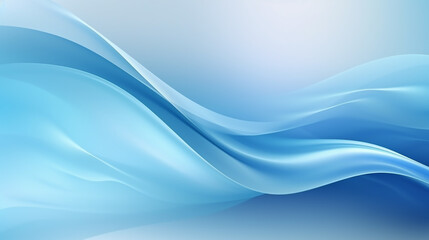 Canvas Print - abstract blue abstraction wave light blue background.