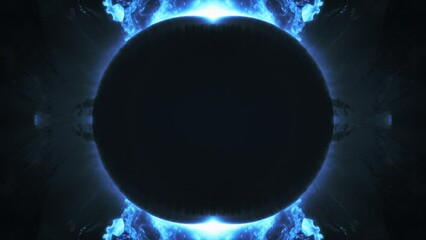 Wall Mural - black hole nebula space looped animation