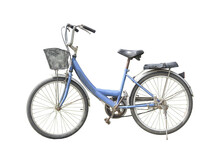Old Retro Style Bicycle Isolated On Transparent Background