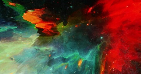 Wall Mural - abstract background mixed with colorful gradation art