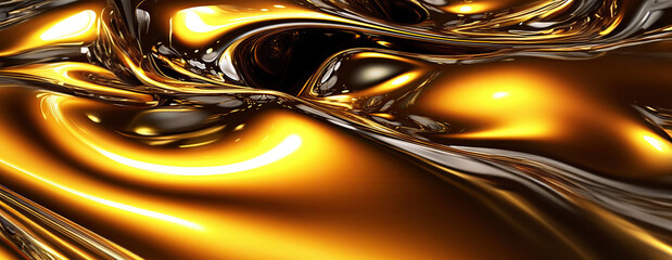 Wall Mural - Gold background or texture and gradients shadow. AI Generative.