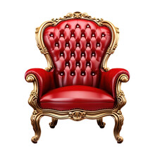 Red Sofa Chair Isolated On Transparent Background,transparency 