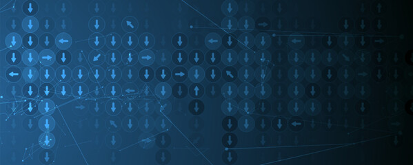 Abstract data background. Futuristic technology style. Elegant digital  background for business cyber presentations.