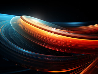 Canvas Print - colorful ring abstract graphics,created with generative ai tecnology.