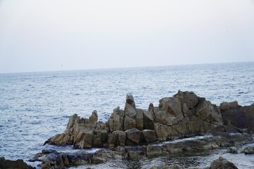 Canvas Print - Dolsan Mountain on the sea at the port of Jangho, Samcheok, Naples in the East.