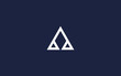 initial letter a triangle logo icon design Vector design template inspiration