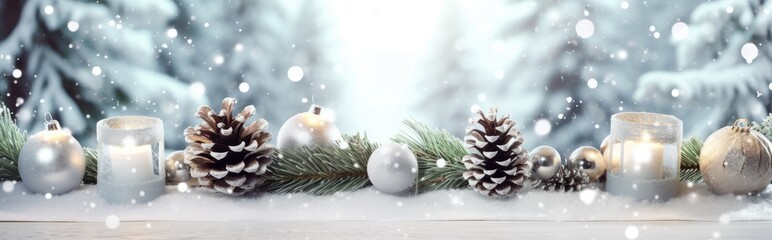  A bright New Year's banner. A holiday header for the website. Background for Christmas cards