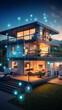 Smart home of future with multiple interconnected systems technology and automation