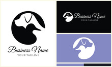 Hunting Dog Duck Logo Template