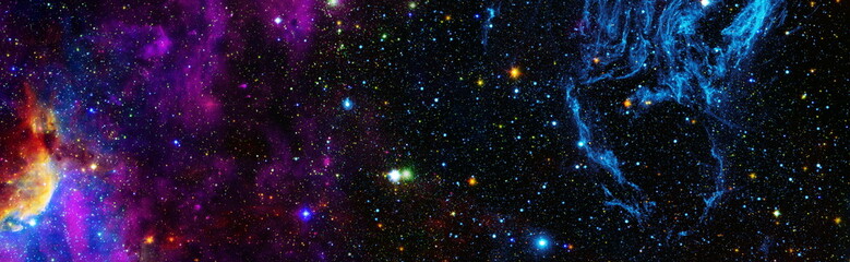Wall Mural - beautiful night sky, star in the space. collage on space, science and education items. elements of t