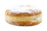 Fototapeta  - baked german doughnut or berliner with powdered sugar