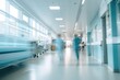 © Ева Поликарпова - A blurry image of a hospital hallway. Suitable for medical and healthcare concepts.