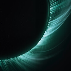 Wall Mural - total solar eclipse in the sky,created with generative ai tecnology.