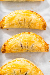 Canvas Print - Empanadas with Blueberries