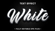 © Kuraisha - 3d White Embossed Vector text style effect, bold white mock up