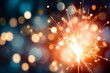 © Schizarty - Bright sparkler shining on New Year's Eve party