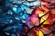 Colorful mosaic glass texture background