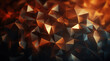 Gleaming bronze triangular shapes creating a textured, luminous abstract surface.
