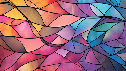 Wall Mural - colorful stained glass background