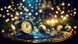 © Skyfe - Festive Holiday Countdown Concept with Vintage Alarm Clock