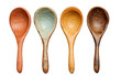 Handcrafted Clay Pottery Spoon Holders Isolated on Transparent Background PNG.