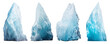 Iceberg - Set of transparent PNG Icebergs - thin and tall shards