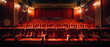 Kinoatmosphäre: Rote Sitze für Zuschauer